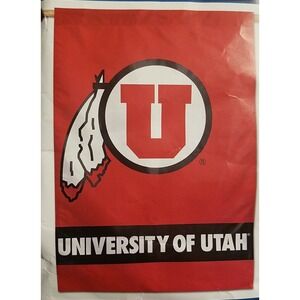 University of Utah NCAA Vertical House Flag Utes Licensed  28" x 40"
